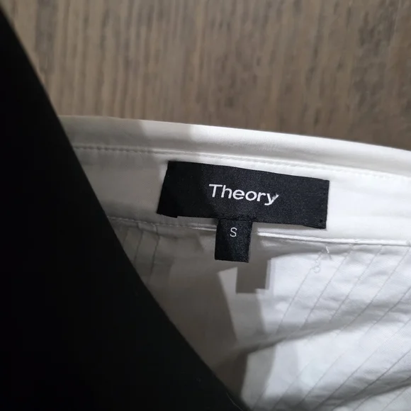 Theory Ivory Sleeveless Peplum Blouse - Picture 3 of 3